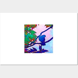 Bird On Branch #2a Posters and Art